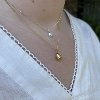 Mini Egg Necklace Sterling Silver, 3 of 5