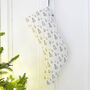 Winter Forest Linen Stocking, thumbnail 4 of 5