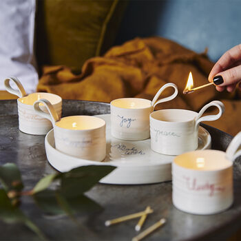 Make A Wish Candle Holder Set By Gemma Wightman Ceramics