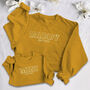 Personalised 'Daddy' And 'Mini' Matching Embroidered Family Sweatshirts, thumbnail 7 of 10