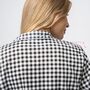 Black White Checkered Soft Cotton Short Pyjama Suit, thumbnail 4 of 6