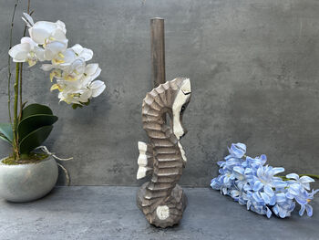 Nautical Grey Seahorse Kitchen Roll Holder Accessory, 4 of 12