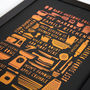 Personalised Copper Cooking Print, thumbnail 2 of 7