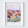 Park Güell, Barcelona, Spain Travel Print, thumbnail 5 of 5