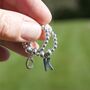 Sterling Silver Ball Bead Ring With Letter Initial, thumbnail 4 of 9