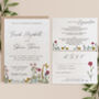 Wildflowers Plantable Seed Paper Wedding Invitations, thumbnail 1 of 3