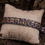 Kyoto Engraved Stainless Steel And Walnut Wood Bracelet, thumbnail 1 of 7