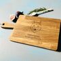 The Wolf Personalised Oak Chopping, Serving Board, thumbnail 3 of 4