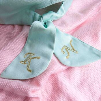 Personalised Organic Cotton Cap With Bow Gift For Women, 4 of 10
