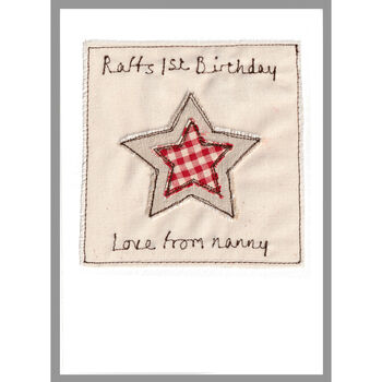 Personalised Star 1st Christmas Card For Baby Boy, Son, Grandson, 11 of 12