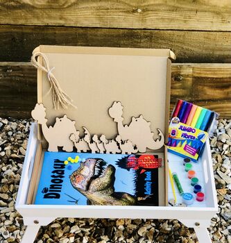 Children's Wooden Hanging Dinosaur Letterbox Kit, 5 of 6