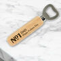 Number Dad Wooden Bottle Opener, thumbnail 1 of 3