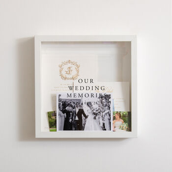 Personalised Wedding Keepsake Memory Box Frame, 11 of 11