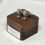 Personalised Retro Microphone Cufflinks, thumbnail 3 of 12