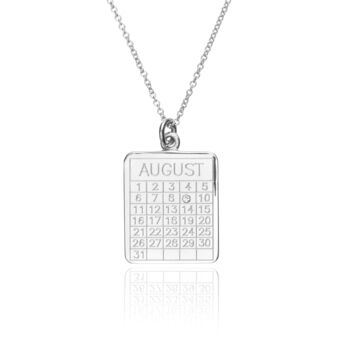 Personalised Special Date Calendar Necklace, 6 of 12