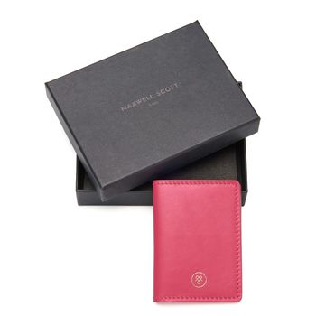 Personalised Leather Travel Card Holder 'Vallata Nappa', 10 of 12