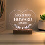 Personalised Wedding Heart LED Light Gift, thumbnail 8 of 10