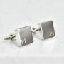 Personalised Initials Square Cufflinks, thumbnail 5 of 12