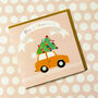 Christmas Tree Car Greetings Card, thumbnail 5 of 5