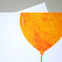 Orange Birthday Balloon Card, thumbnail 6 of 7