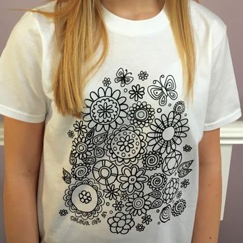 Personalised Flower Colour In T Shirt, 2 of 7