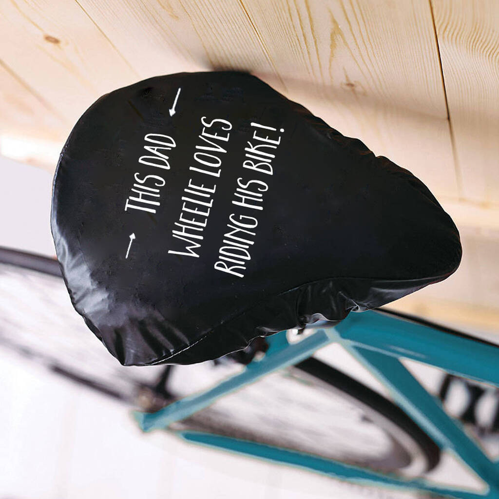 Dads Bike Gift Seat Rain Cover Novelty Father's Gift By Kelly Connor ... - Original DaD Loves His Bike Father S Day Bike Seat Rain Cover