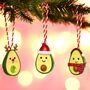 Christmas Avocado Hanging Christmas Tree Decoration, thumbnail 1 of 2