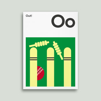 Cricket Out! Posters And Prints For Cricket Fans, 3 of 5