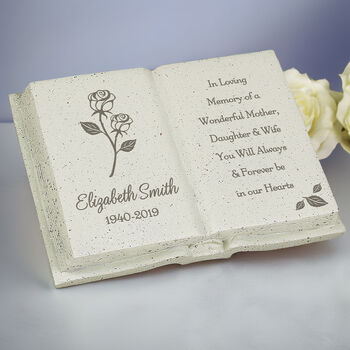 Personalised Rose Memorial Book, 3 of 4