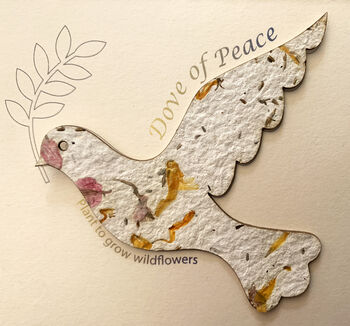 Dove Of Peace Seed Paper Gift, 2 of 4