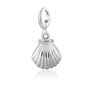 Clam Shell Charm Necklace, Sterling Silver Or Gold Plated, thumbnail 8 of 11