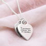 Heart Tags Script Name Silver Necklace, thumbnail 3 of 8