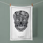 Skull Tea Towel | Day Of The Dead Dish Towel, thumbnail 2 of 9