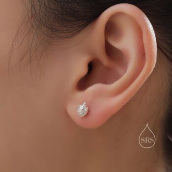 Mismatched Pine Cone And Squirrel Stud Earrings In Sterling Silver, 2 of 12