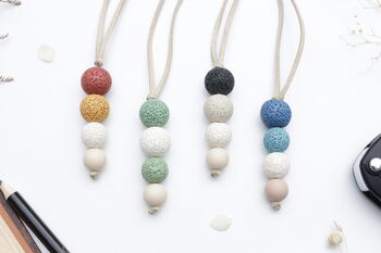 Car Lava Rock Oil Diffuser Car Air Freshener, 5 of 11