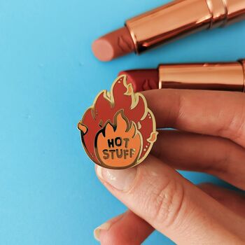 Hot Stuff Enamel Pin Badge, 5 of 5