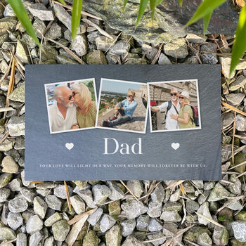 Personalised Photo Memorial Slate Grave Marker 25 X 15cm, 8 of 9