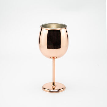 Handcrafted Copper Wine Goblet, 2 of 4