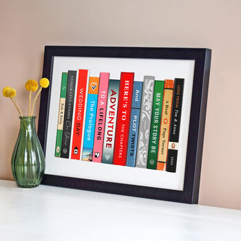 Personalised Books Wedding Print, 2 of 5