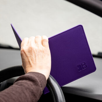 Eco Friendly Disabled Blue Badge Parking Permit Wallet Made From Recycled Bottles In Purple, 4 of 11