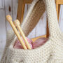 Cable Knit Bag Knitting Kit, thumbnail 5 of 6