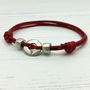 Personalised Couples Initial Friendship Bracelet, thumbnail 2 of 3