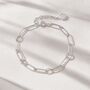 Sterling Silver Chain Link Bracelet, thumbnail 3 of 7