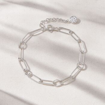 Sterling Silver Chain Link Bracelet, 3 of 7