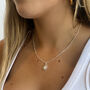 Personalised Sterling Silver Or 18ct Gold Plated Cz Sun Pendant Necklace, thumbnail 1 of 6