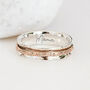 Personalised Sterling Silver And Copper Spinner Ring, thumbnail 1 of 11