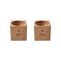 Send With Love 'Mr And Mrs' Oak Egg Cup In Gift Box | Breakfast | Homeware | Kitchenware | Newlyweds | New Home Gift, thumbnail 2 of 2
