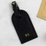 Personalised Luggage Tag Black Or Nude Leather, thumbnail 9 of 12