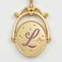 Initial Gold Spinner Necklace, thumbnail 8 of 12