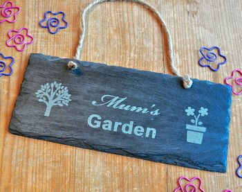 Personalised Garden Slate Sign, 2 of 5